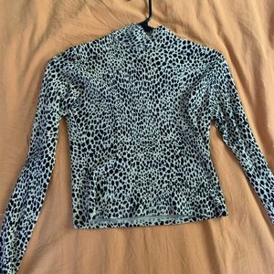 cheetah print crop top